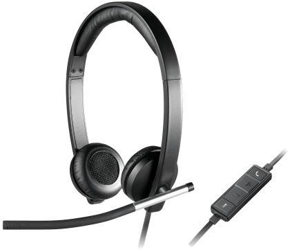 Logitech USB Headset Mono 650e Audífonos con micrófono elegantes y sofisticados y audio profesional